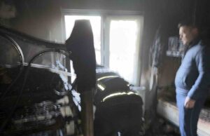 İzinli itfaiyeci yangına müdahale etti