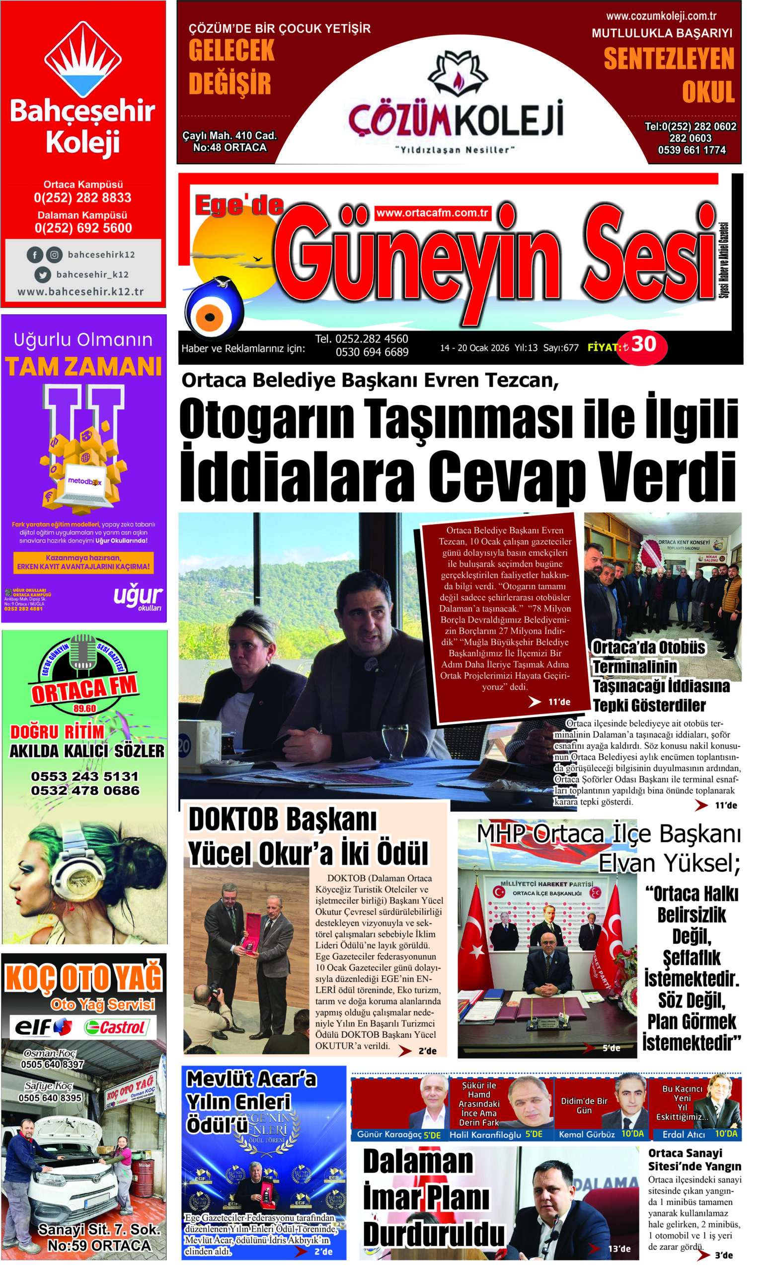 Ege’de Güneyin Sesi Gazetesi 677. Sayı