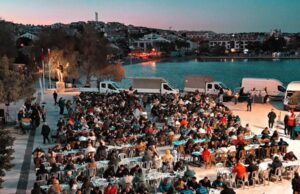 Datça’da 600 kişilik iftar sofrası kuruldu