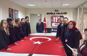 Muğla 112 Acil Çağrı Merkezi’nde yemin heyecanı