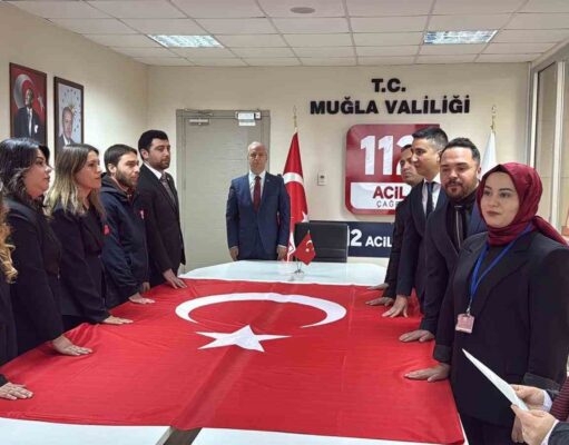 Muğla 112 Acil Çağrı Merkezi’nde yemin heyecanı