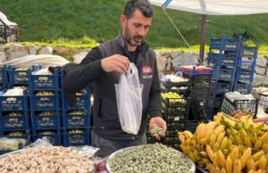 Datça Bademi, Yatağan’daki pazar tezgahlarında yerini aldı