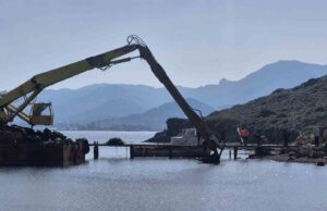 Bodrum’da iskelelerin yıkımına başlandı