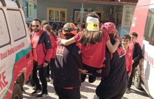 Köyceğiz Atatürk Ortaokulu’nda Afet Tatbikatı gerçekleştirildi