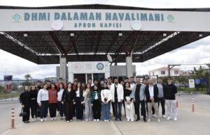 Köyceğiz MYO öğrencilerine havalimanında uygulamalı eğitim