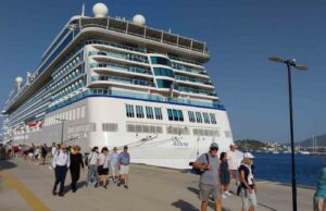 Bodrum’a kruvaziyer ile 1142 yolcu geldi