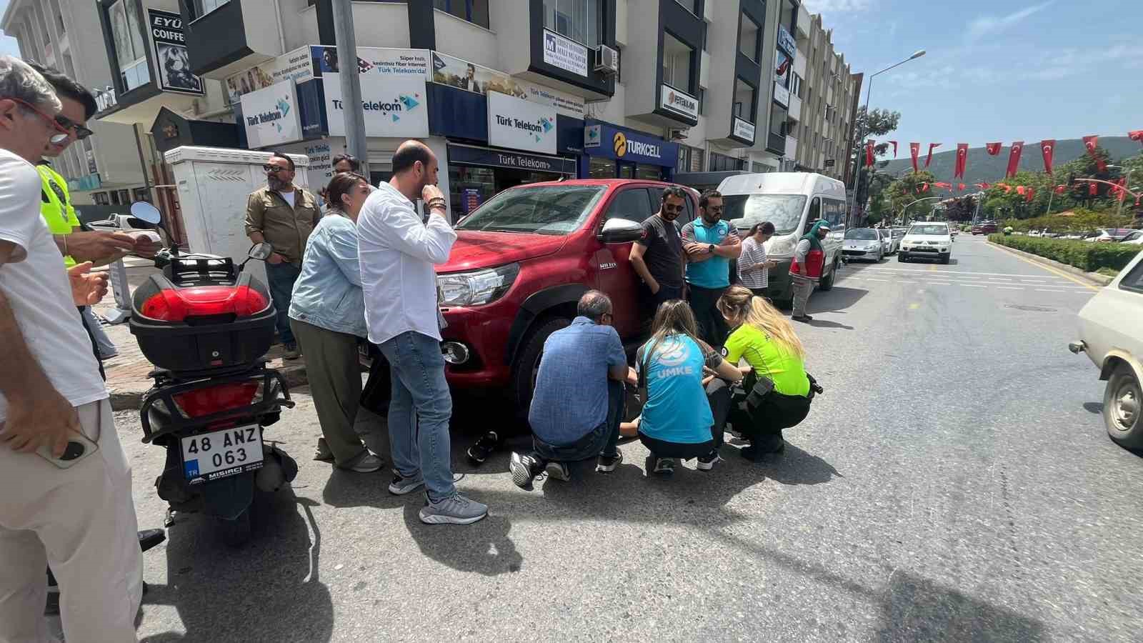 Menteşe’de trafik kazası: 1 yaralı