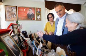 Vali Akbıyık şehit Binbaşı Kıvanç Cesur’un ailesini ziyaret etti