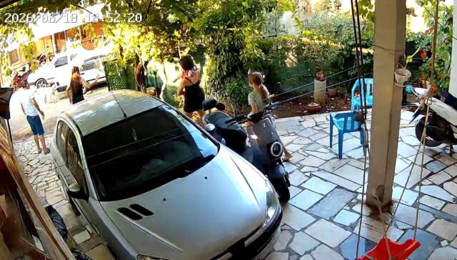 Fethiye’deki komşu dehşeti kamerada