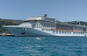 Dev yolcu gemisi 5 bin yolcusu ile Marmaris’e demir attı