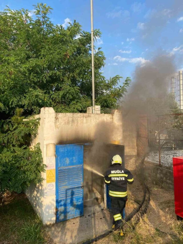 Trafo binasında çıkan yangın söndürüldü