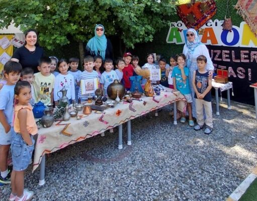 Köyceğizli minikler okulda mini müze kurdu