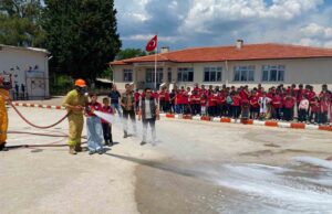 Muğla’da öğrencilere orman yangını tatbikatı yapıldı