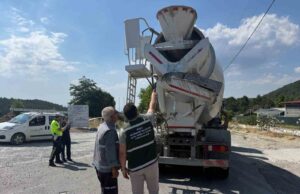 Turizm merkezlerinde beton mikserlere sıkı takip