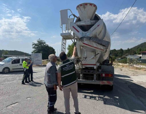 Turizm merkezlerinde beton mikserlere sıkı takip