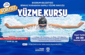 Bodrum Belediyesinden çocuklara ücretsiz yüzme kursu