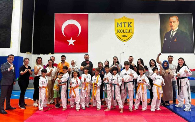 MTK Koleji’nde tekvando kuşak terfi sınavı
