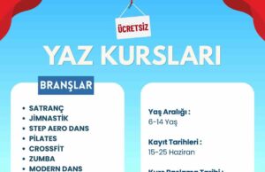 Marmaris Belediyesi’nden çocuklar için 17 branşta ücretsiz yaz kursu