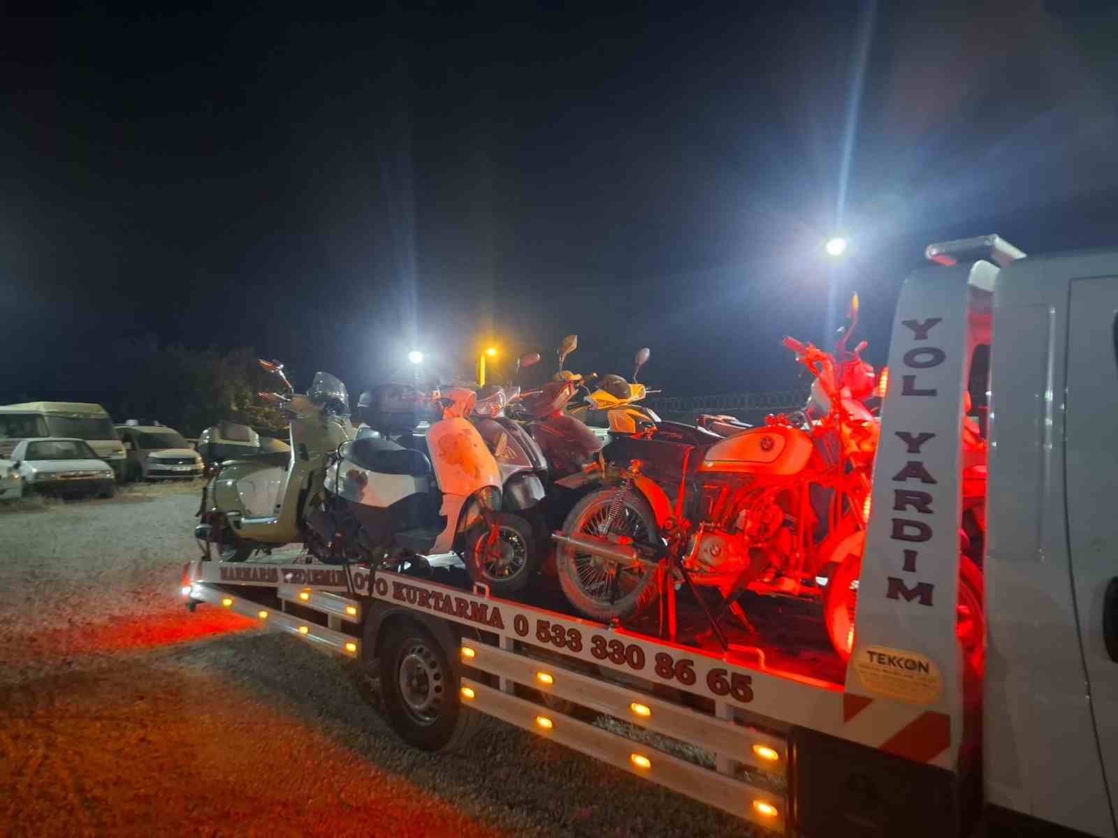 Datça’da motosiklet denetimi: “19 araç trafikten men edildi”