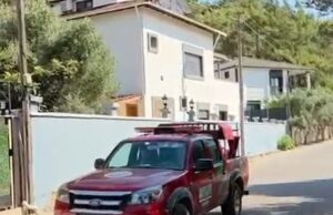 Orman ekiplerinden megafonlu yangın uyarısı