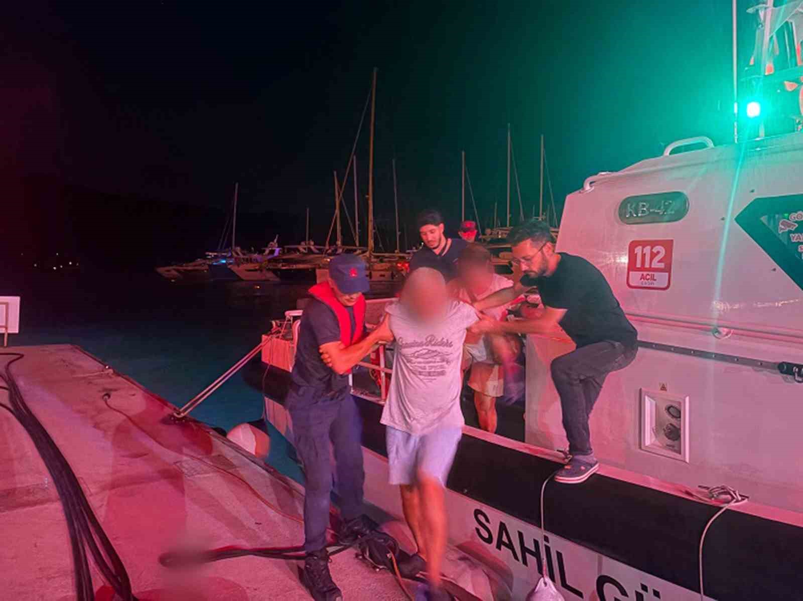 Özel teknede rahatsızlanan vatandaş için tıbbi tahliye