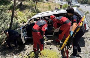 Muğla-Denizli karayolunda kaza: 2 yaralı