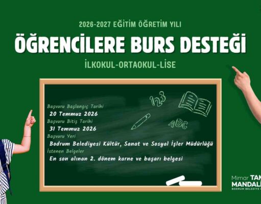 Bodrum Belediyesinden öğrencilere burs desteği