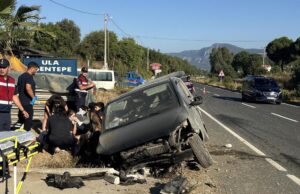 Ula Kızılyaka Mahallesi’nde Trafik Kazası: 7 Kişi Hafif Yaralandı