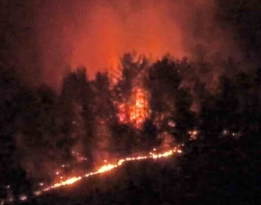 Seydikemer’de geceyi aydınlatan alevlerle mücadele aralıksız sürüyor