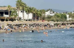 Bodrum’da termometre 40’ı, hissedilen sıcaklık 45’i gördü