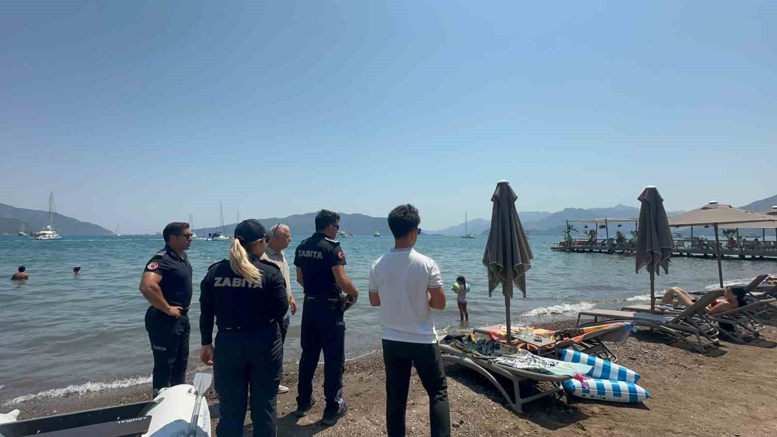 Marmaris’te sahillere sıkı denetim