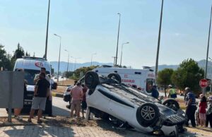 Seydikemer’de tır ile otomobil çarpıştı: 4 yaralı