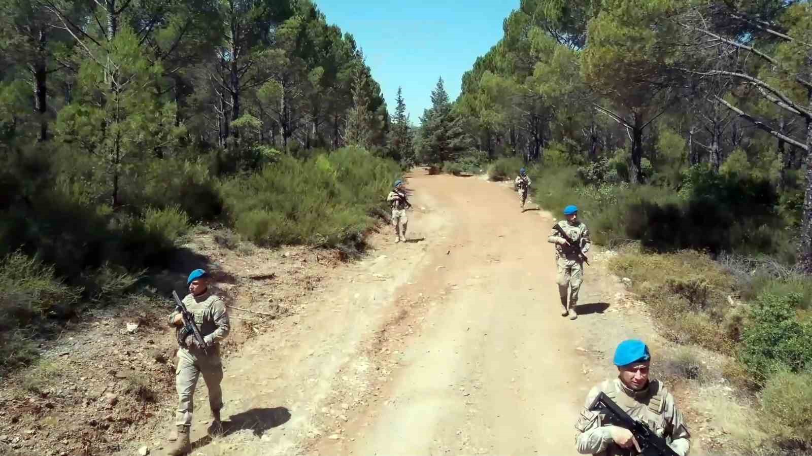 Muğla Jandarması “Yeşil Vatan” nöbetinde