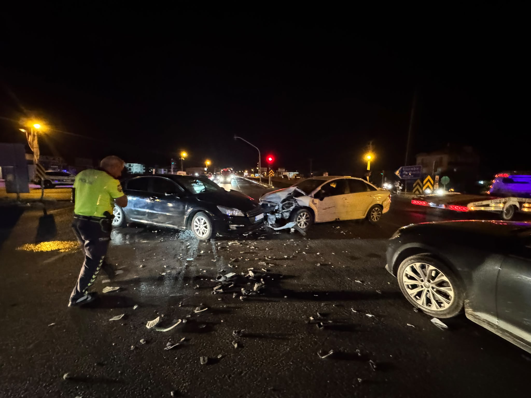 Ortaca’da Üç Araçlı Trafik Kazası
