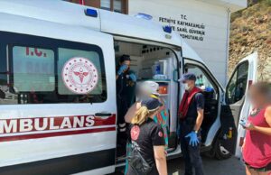 Ticari yatta yaralanan vatandaş için tıbbi tahliye