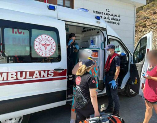 Ticari yatta yaralanan vatandaş için tıbbi tahliye