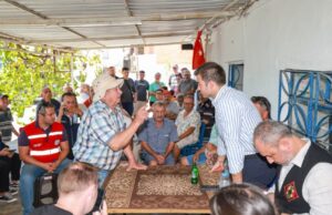 Başkan Mandalinci saha çalışmalarını Karaova’da sürdürdü