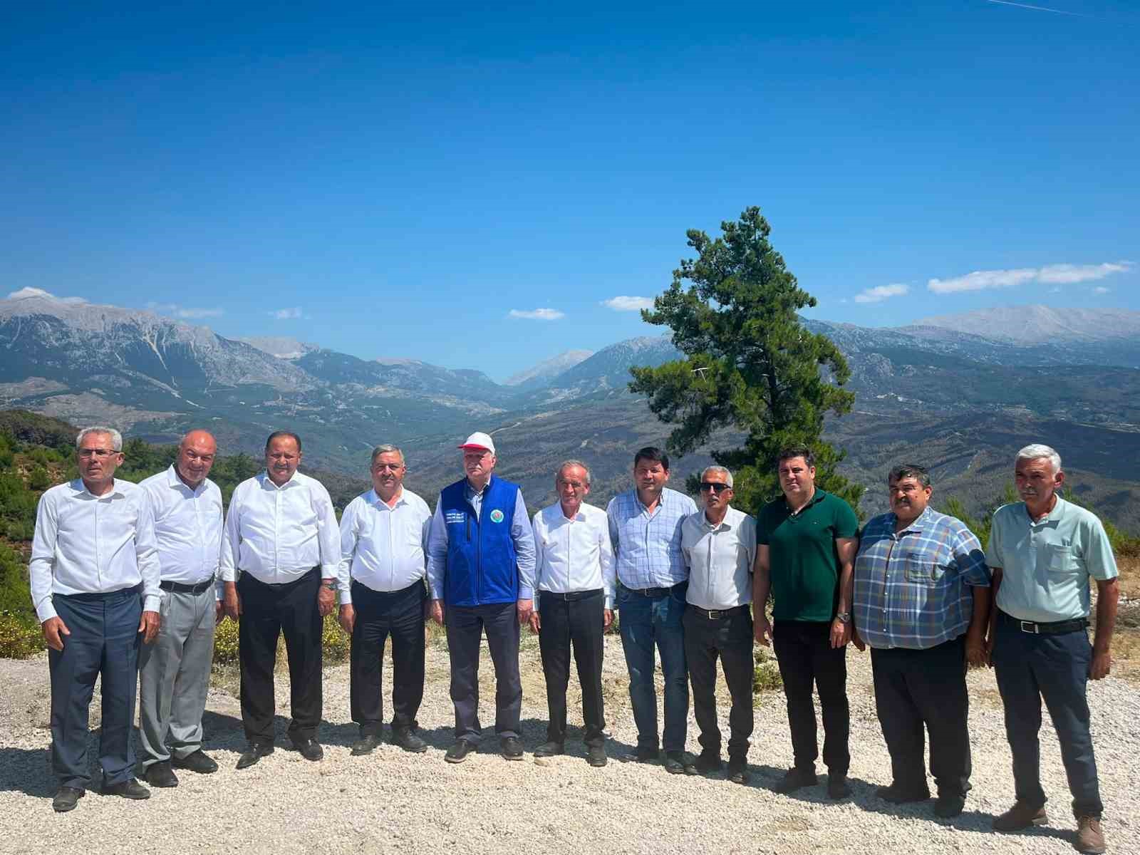 TZOB Genel Başkanı Bayraktar, Seydikemer’deki yangın bölgesinde incelemelerde bulundu