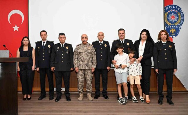 Muğla emniyetinde rütbe terfi töreni