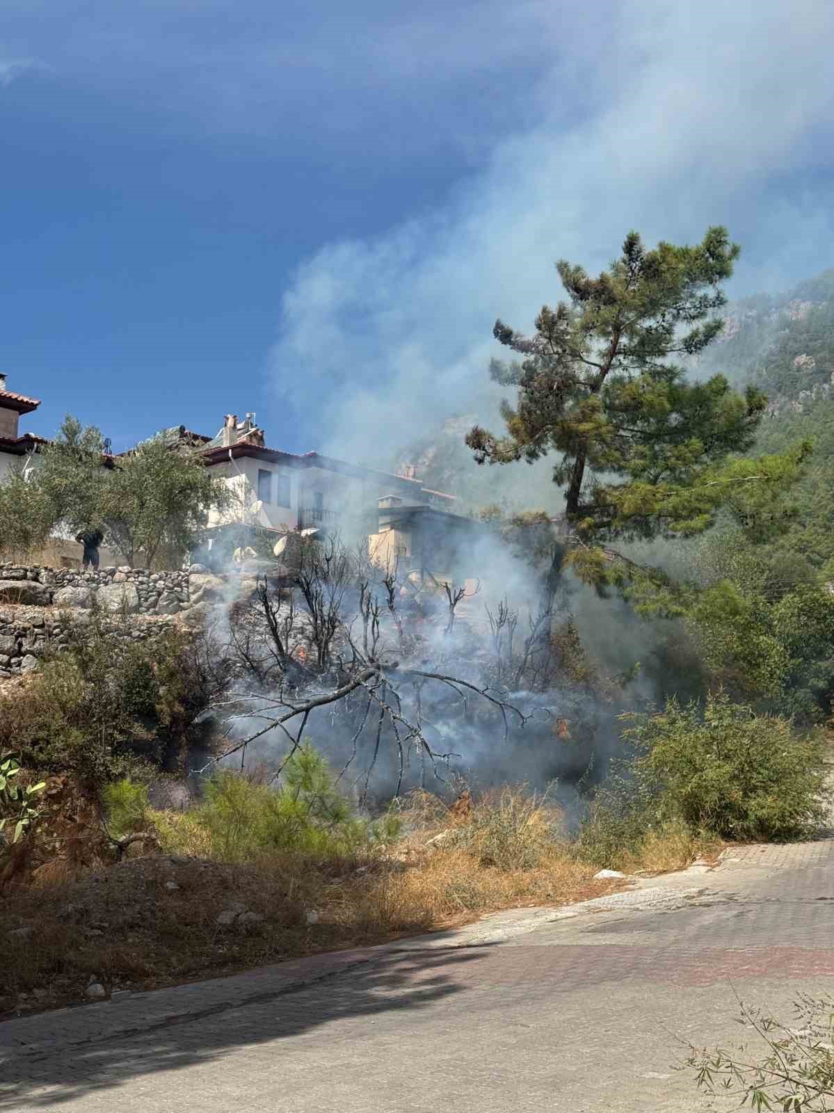 Akyaka’da ot yangını paniğe neden oldu