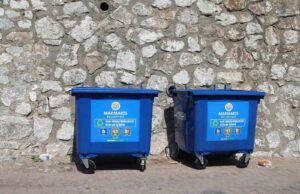 Marmaris’te geri dönüşen atıklar mavi konteynerlerde toplanacak