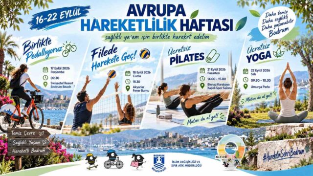 Avrupa Hareketlilik Haftası Bodrum’da etkinliklerle kutlanıyor