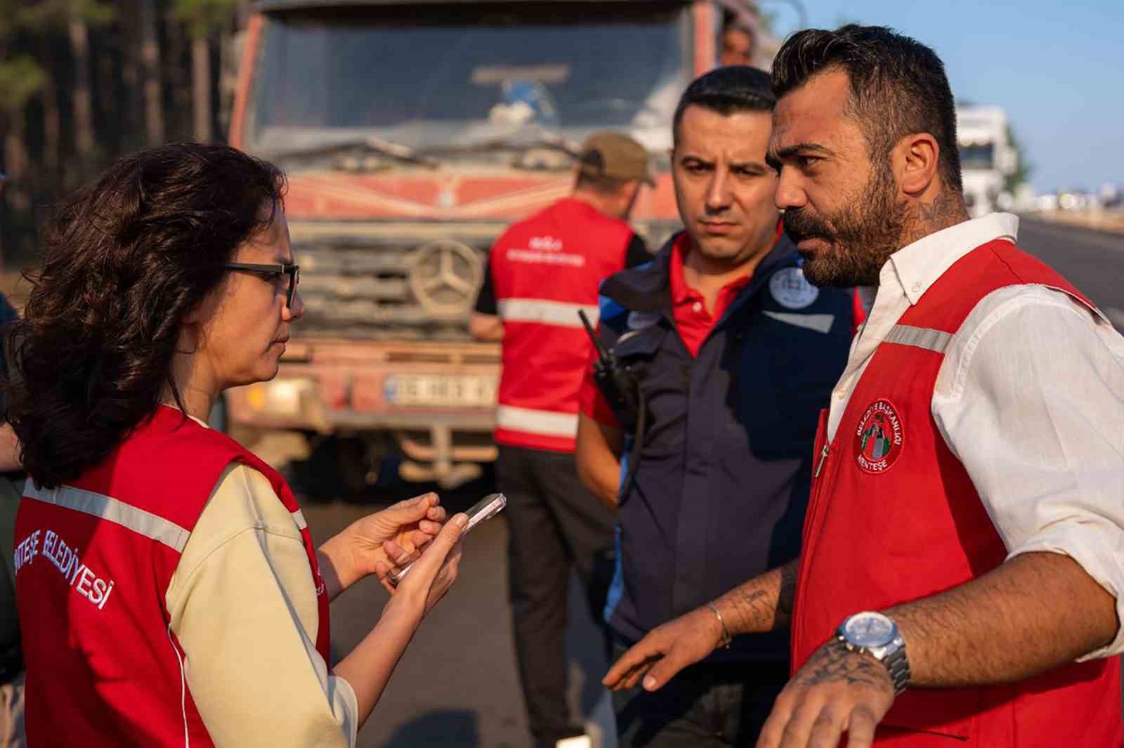 Menteşe Belediye Başkanı Köksal Aras “Yangına tüm imkânlarımızla destek verdik”