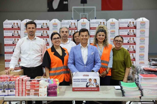 Marmaris’te öğrenciler yeni eğitim yılına destekle başlıyor