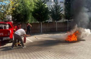 Muğla’da Aile ve Sosyal Hizmetler personeline yangın eğitimi verildi