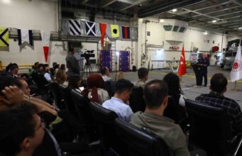 MSB Bakanlık Sözcüsü Tuğamiral Aktürk: “TCG Anadolu’dan ilk kez Dikey İnsansız Hava Aracı (DİHA) kalkışı gerçekleştirilecek”