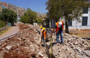 Marmaris Yeşilova Mahallesi’nde içme suyu şebekesi genişletiliyor