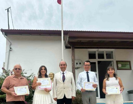 Datça’da eğitim projelerine katkı sağlayan personele teşekkür