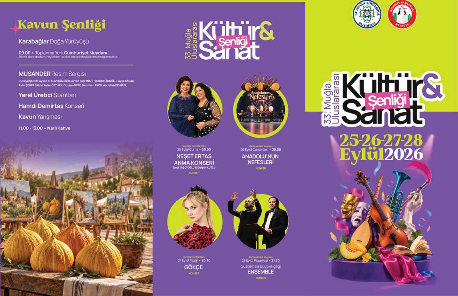 33. Muğla Uluslararası Kültür ve Sanat Şenliği 25 Eylül’de başlıyor