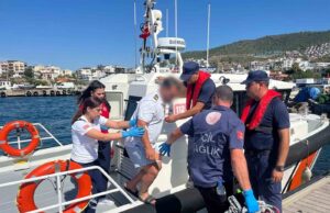 Ticari yatta rahatsızlan vatandaşı Sahil Güvenlik tahliye gerçekleştirdi